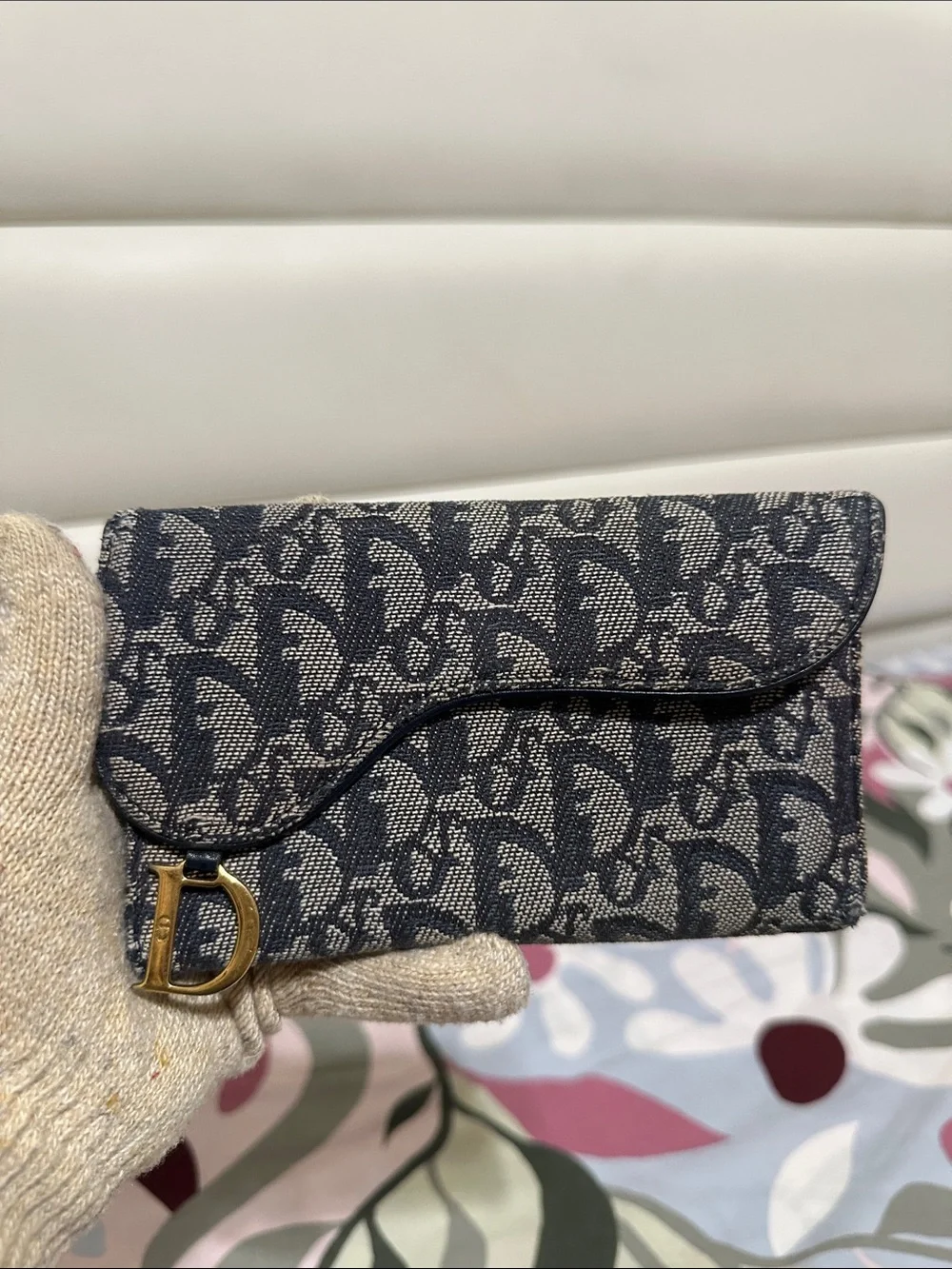 Dior Denim 'Saddle' Wallet